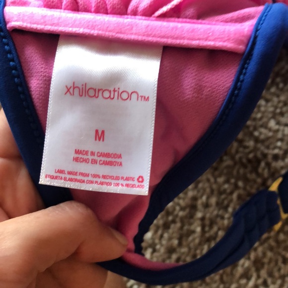 Royal Blue Triangle Bikini Top - Picture 3 of 3